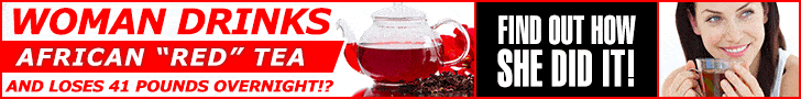 באנר לדוגמא בגודל 728x90 עבור תה אדום