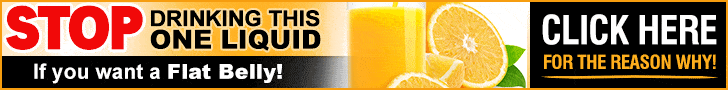 דוגמא לבאנר בגודל 728x90- שתיית מיץ תפוזים