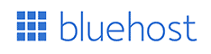 לוגו של bluehost אחסון אתרים בחו"ל