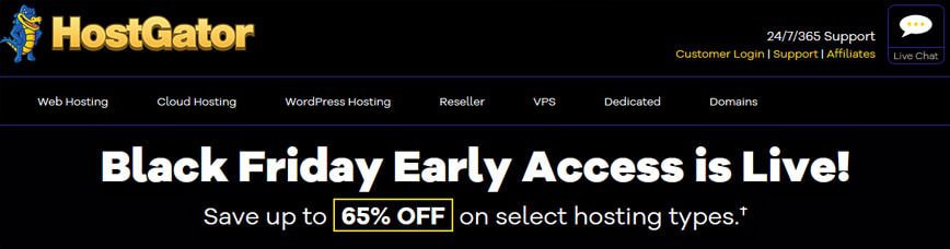 hostgator-black-friday-deals מבצעי בלאק פריידי וסייבר מאנדיי הוסטגטור