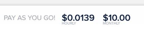 cloudways-monthly-and-hourly-prices מחיר אחסון אתרים עלות שעתית וחודשית