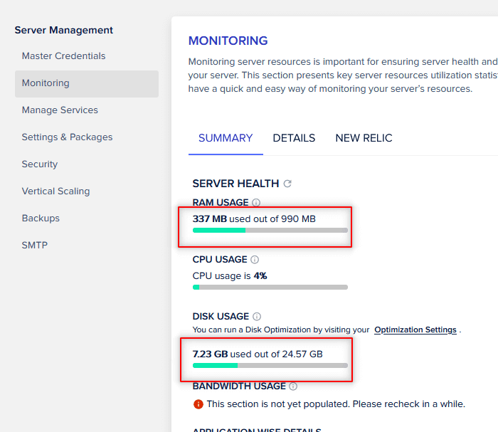 monitor-resources-cloudways ניתוח משאבים של קלאודוויז
